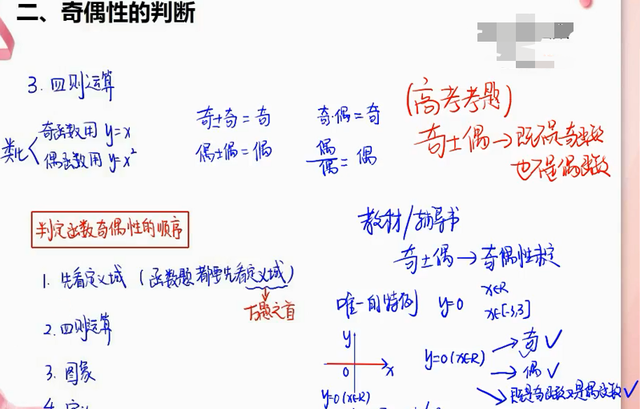 高一数学函数的奇偶性讲解图6