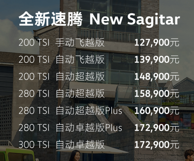 新款大众速腾上市售价12.79-17.29万图1