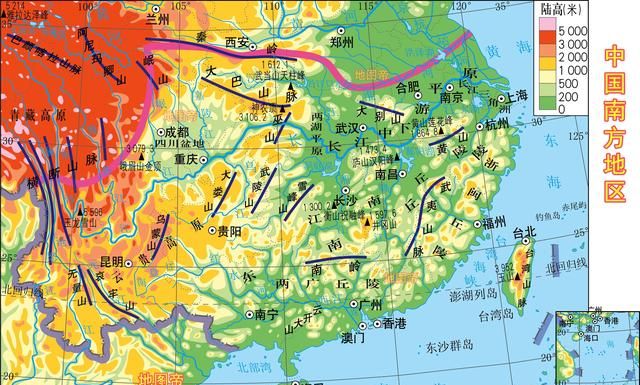 秦岭淮河分开了什么(秦岭淮河大致与什么吻合)图8