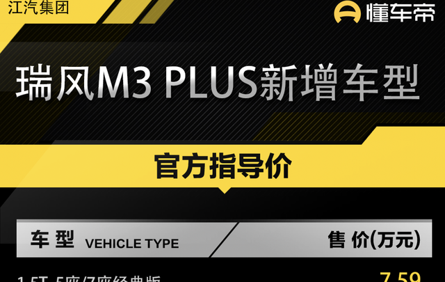 7座的mpv车型瑞风m3全新上市图1