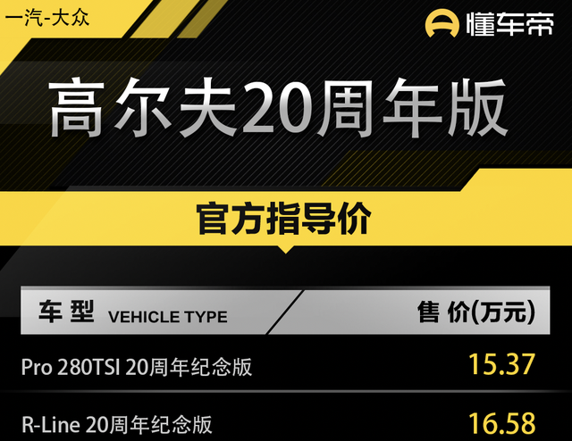 2020款大众高尔夫售价曝光,大众高尔夫2019款价格及图片图1