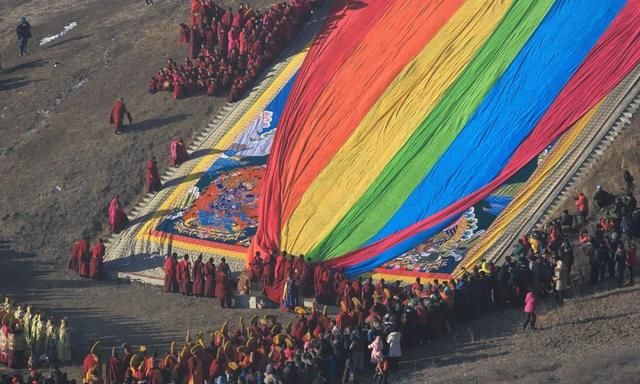 春节甘南毛兰姆大法会图1