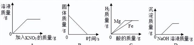 中考化学坐标曲线题讲解图14