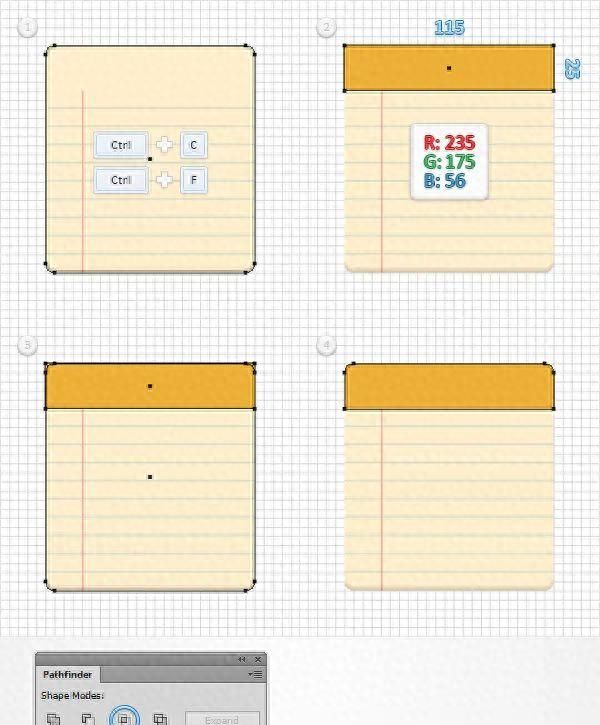 ai绘制记事本(ai文档图标做法)图11