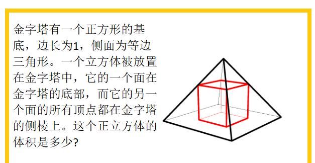 高中立体几何求立方体的体积 正方体的体积图1