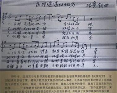 在那遥远的地方是王洛宾作词作曲的他被称为图19